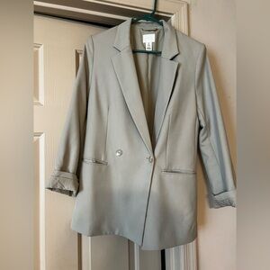 H&M Women's Oversized Green Blazer